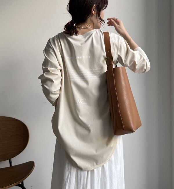  「【WEB限定】HUMAN ARE TINY ロンTEE」|Tシャツ・カットソー|