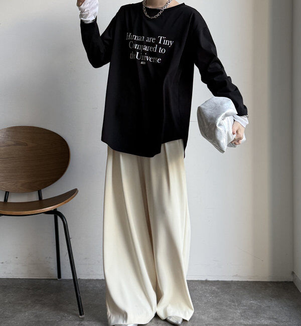  「【WEB限定】HUMAN ARE TINY ロンTEE」|Tシャツ・カットソー|