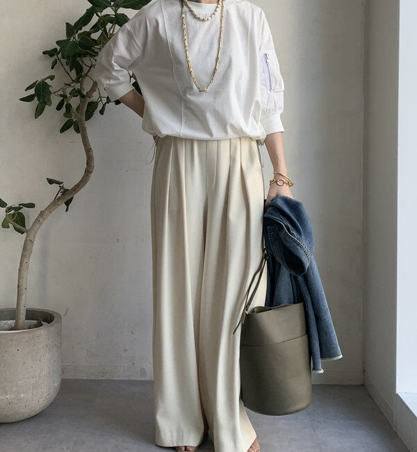  「【WEB限定】MA1ポケット切替プルオーバー」|Tシャツ・カットソー|