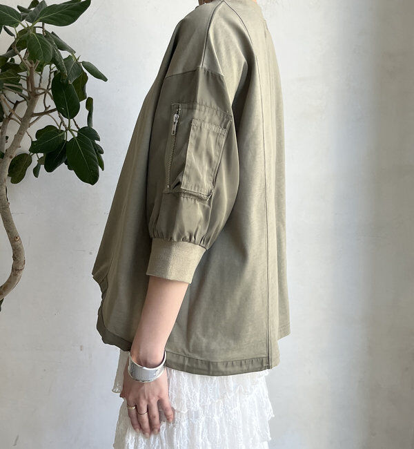  「【WEB限定】MA1ポケット切替プルオーバー」|Tシャツ・カットソー|