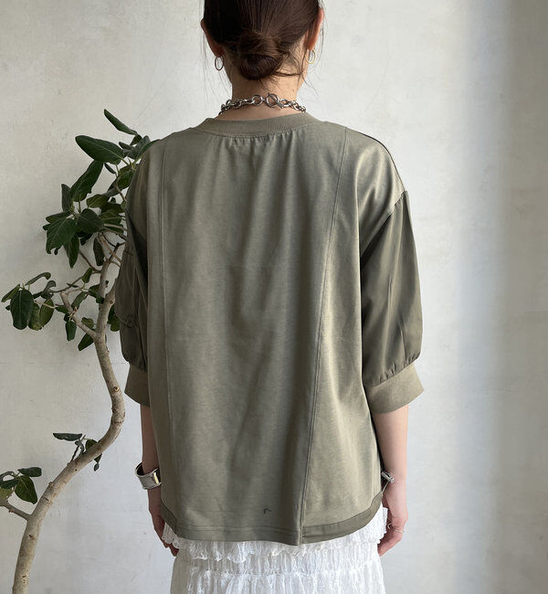  「【WEB限定】MA1ポケット切替プルオーバー」|Tシャツ・カットソー|