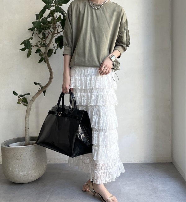  「【WEB限定】MA1ポケット切替プルオーバー」|Tシャツ・カットソー|