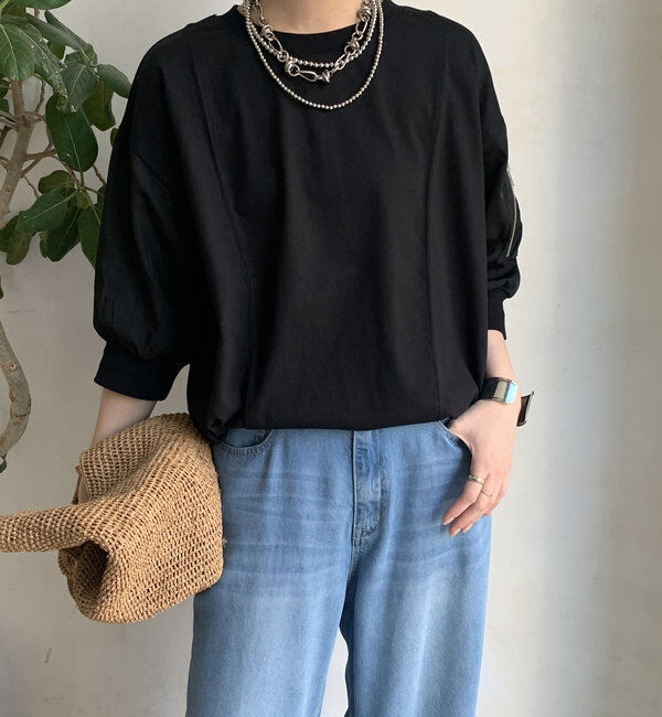  「【WEB限定】MA1ポケット切替プルオーバー」|Tシャツ・カットソー|