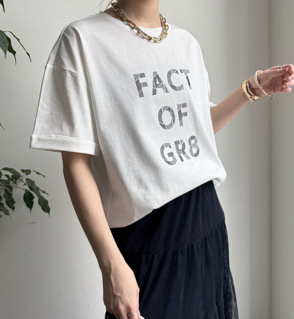  「【WEB限定】ヘリンボーンロゴTEE」|Tシャツ・カットソー|