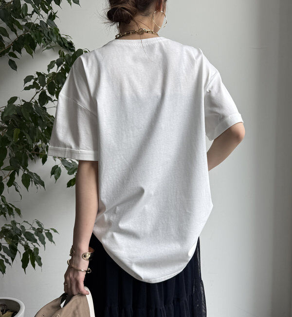  「【WEB限定】ヘリンボーンロゴTEE」|Tシャツ・カットソー|