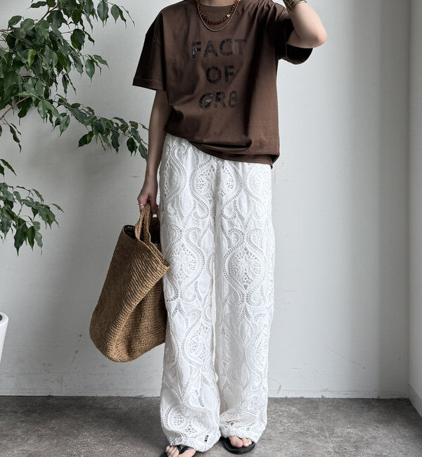  「【WEB限定】ヘリンボーンロゴTEE」|Tシャツ・カットソー|