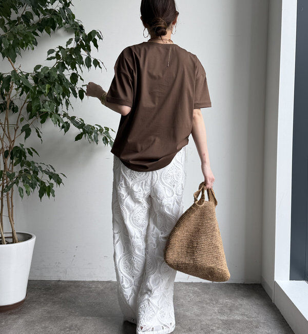  「【WEB限定】ヘリンボーンロゴTEE」|Tシャツ・カットソー|