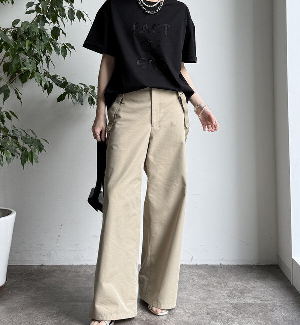  「【WEB限定】ヘリンボーンロゴTEE」|Tシャツ・カットソー|