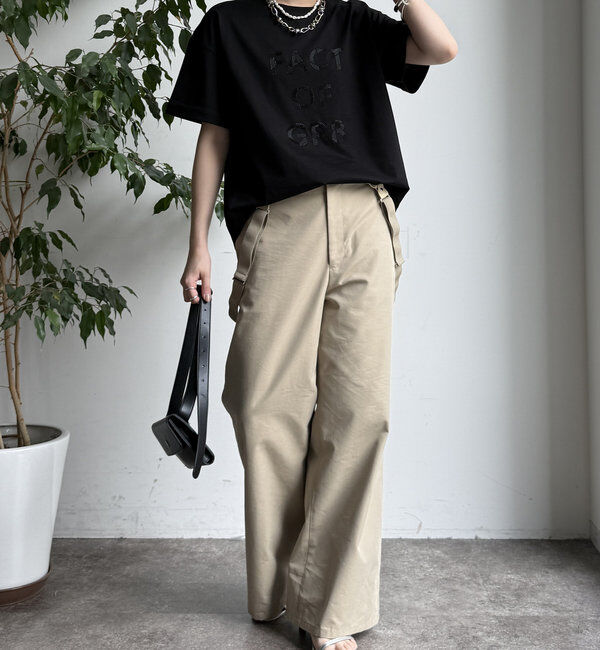  「【WEB限定】ヘリンボーンロゴTEE」|Tシャツ・カットソー|