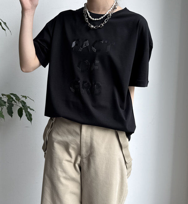  「【WEB限定】ヘリンボーンロゴTEE」|Tシャツ・カットソー|