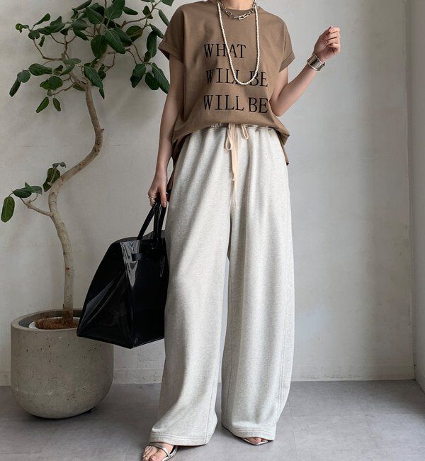  「【WEB限定】 汗染み防止加工フロッキーロゴTEE」|Tシャツ・カットソー|