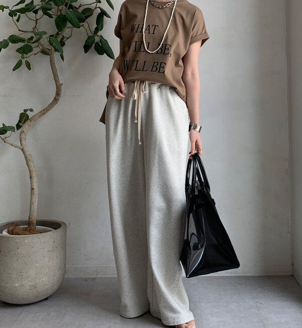  「【WEB限定】 汗染み防止加工フロッキーロゴTEE」|Tシャツ・カットソー|