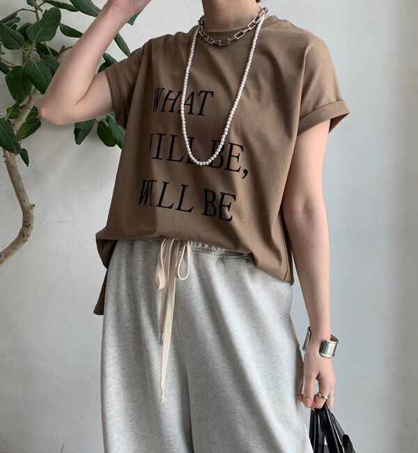  「【WEB限定】 汗染み防止加工フロッキーロゴTEE」|Tシャツ・カットソー|