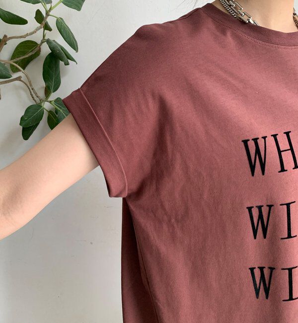  「【WEB限定】 汗染み防止加工フロッキーロゴTEE」|Tシャツ・カットソー|