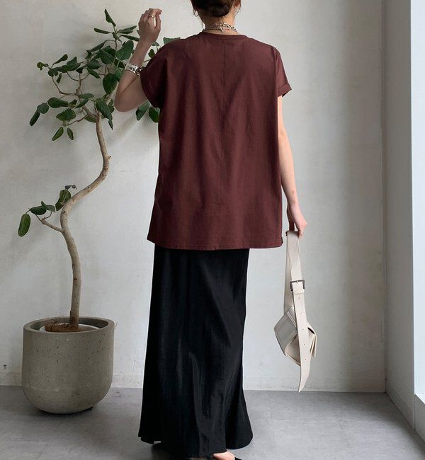  「【WEB限定】 汗染み防止加工フロッキーロゴTEE」|Tシャツ・カットソー|