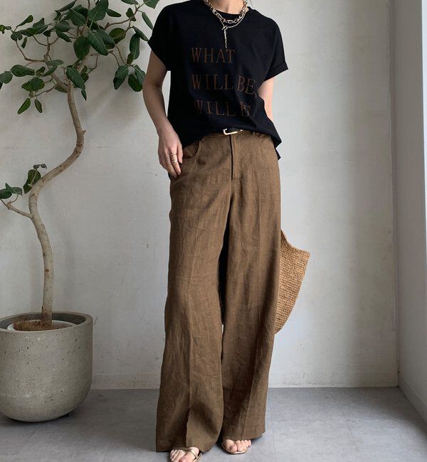  「【WEB限定】 汗染み防止加工フロッキーロゴTEE」|Tシャツ・カットソー|