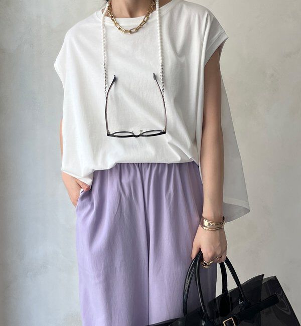  「フレアノースリプルオーバー」|Tシャツ・カットソー|オフホワイト