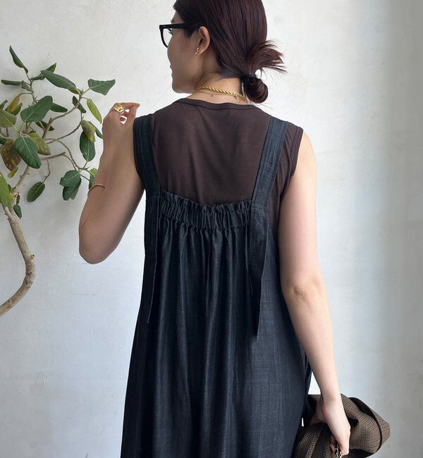  「【WEB限定】リヨセルデニム前後2WAYジャンスカ」|ワンピース|