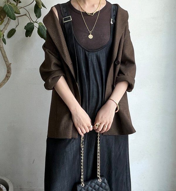  「【WEB限定】リヨセルデニム前後2WAYジャンスカ」|ワンピース|