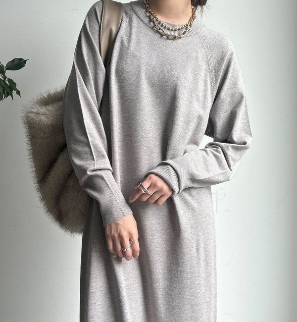  「【WEB限定】フェザーヤーンニットベスト＋ニットワンピースセット」|スーツ|