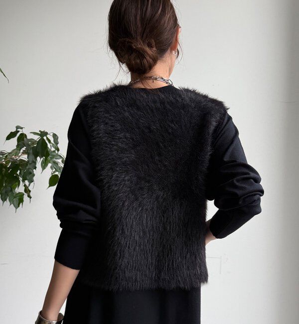  「【WEB限定】フェザーヤーンニットベスト＋ニットワンピースセット」|スーツ|