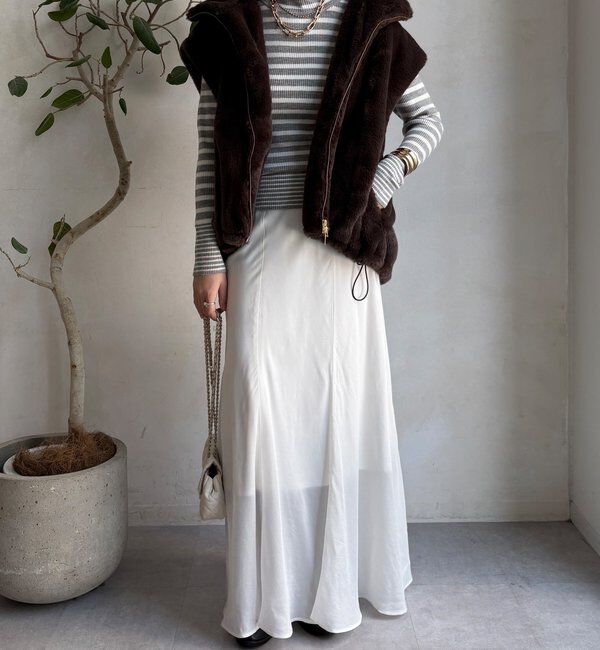  「【WEB限定】ボーダータートルプルオーバー」|ニット・セーター|