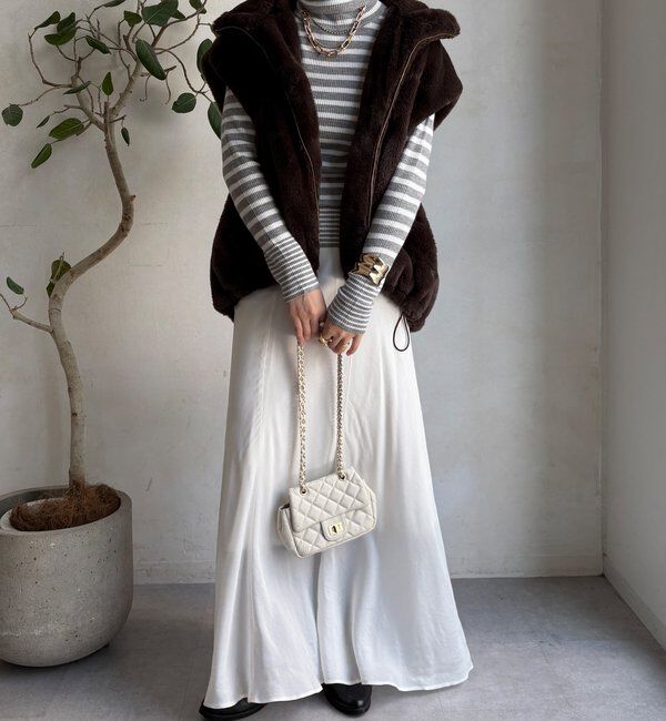  「【WEB限定】ボーダータートルプルオーバー」|ニット・セーター|