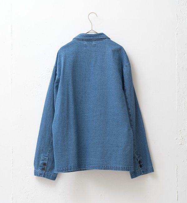  「【WHIMSIC/SETUP対応】コットンリネンデニムテーラードジャケット」|テーラードジャケット|