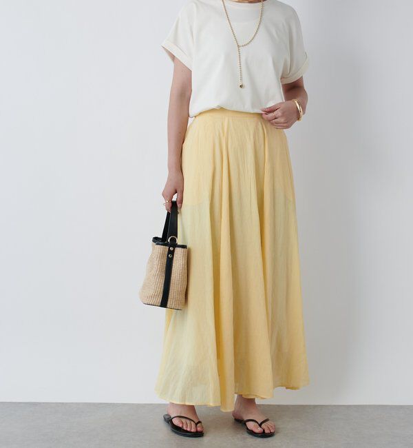  「ハイツイストシアーフレアスカート」|スカート|