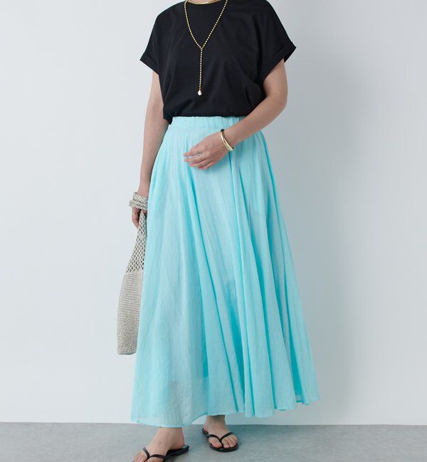  「ハイツイストシアーフレアスカート」|スカート|