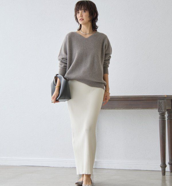  「予約【新色追加/マイナス3kg/レビュー高評価☆】リブタイトスカート」|スカート|