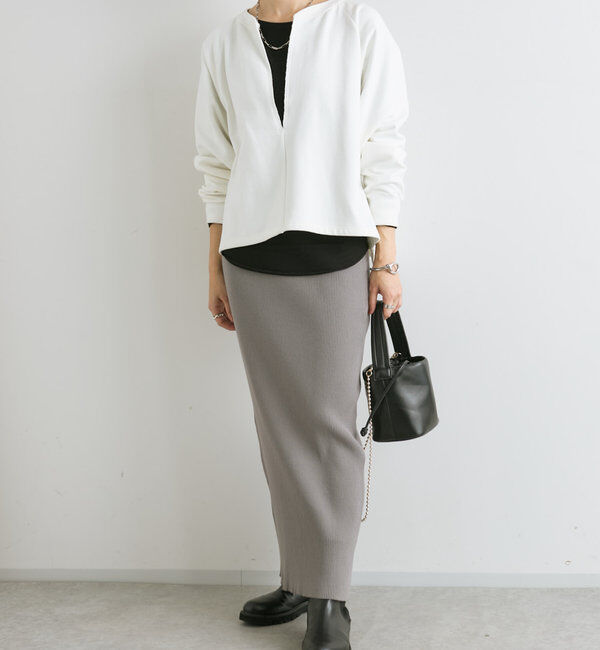  「予約【新色追加/マイナス3kg/レビュー高評価☆】リブタイトスカート」|スカート|