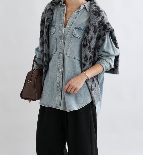  「【ベストセラー】【MONN.:.(モン)】ビッグデニムシャツ」|シャツ・ブラウス|