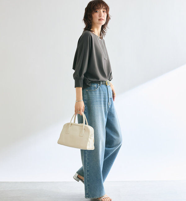  「【レビュー高評価/冷房・日焼け対策◎】リブ付きジョーゼットドルマンブラウス」|シャツ・ブラウス|