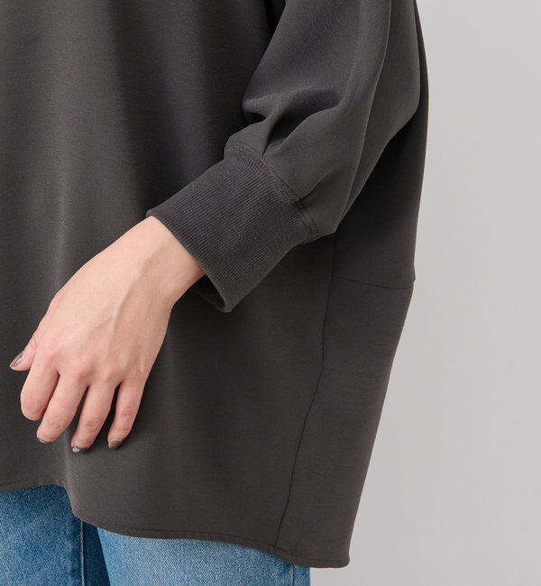  「【レビュー高評価/冷房・日焼け対策◎】リブ付きジョーゼットドルマンブラウス」|シャツ・ブラウス|