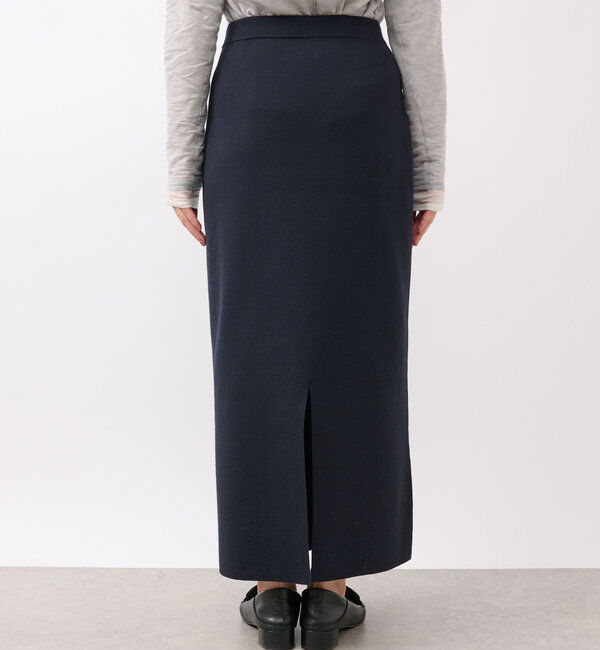  「【楽ちん美シルエット】コットンストレッチニットスカート」|スカート|