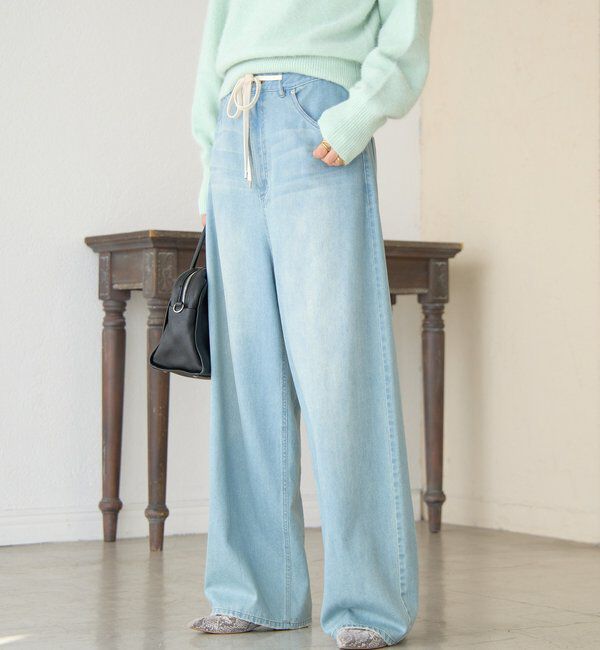  「【柔らかな履き心地】ドロストルーズデニム」|デニム|