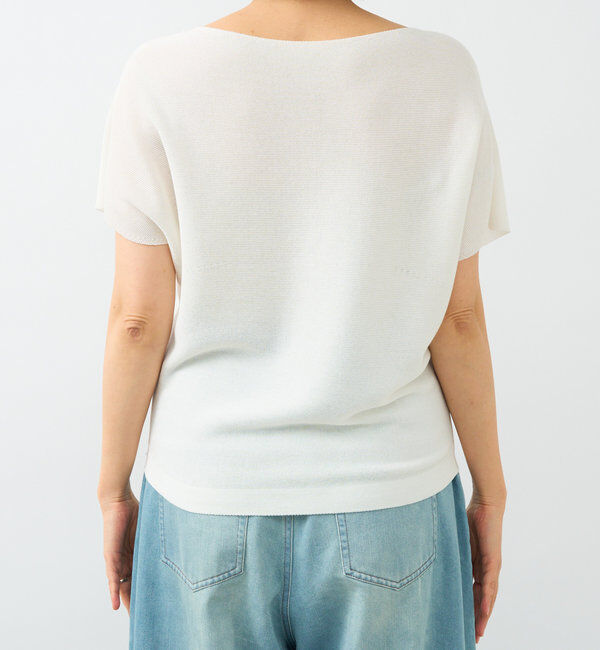  「【女性らしく着れる】スリットフレンチニット」|ニット・セーター|