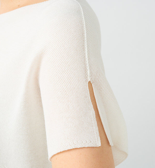  「【女性らしく着れる】スリットフレンチニット」|ニット・セーター|