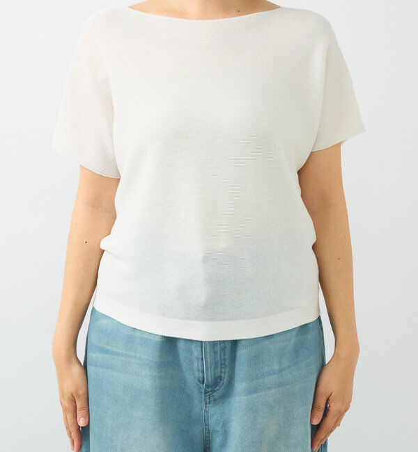  「【女性らしく着れる】スリットフレンチニット」|ニット・セーター|