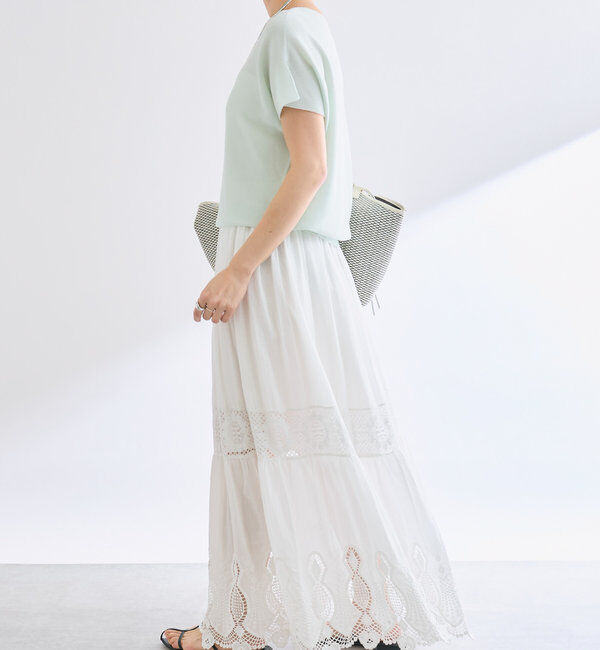  「【女性らしく着れる】スリットフレンチニット」|ニット・セーター|