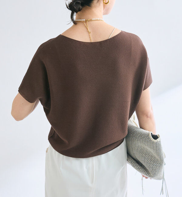  「【女性らしく着れる】スリットフレンチニット」|ニット・セーター|