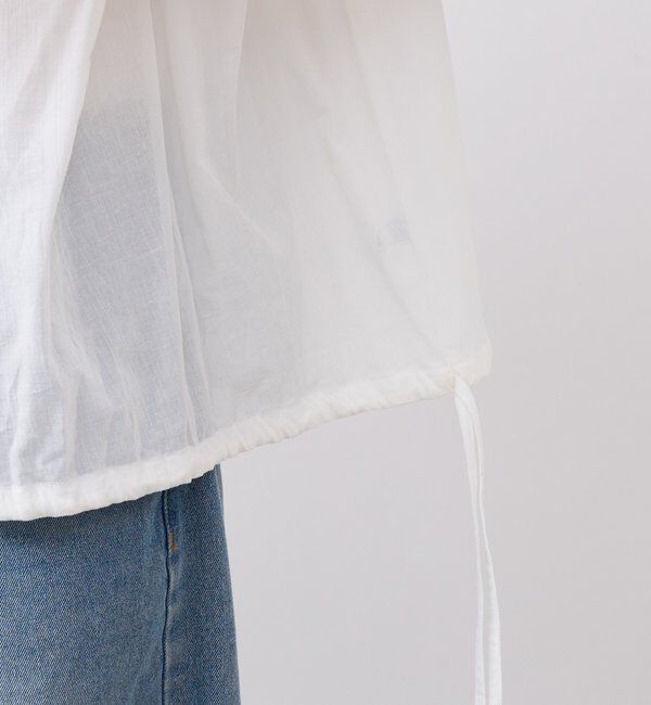  「【二の腕カバー】タックスリーブドロストブラウス」|シャツ・ブラウス|