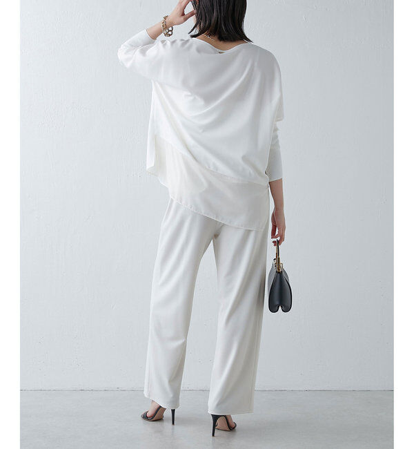  「《24AW》ジョーゼットコンビブラウス」|シャツ・ブラウス|