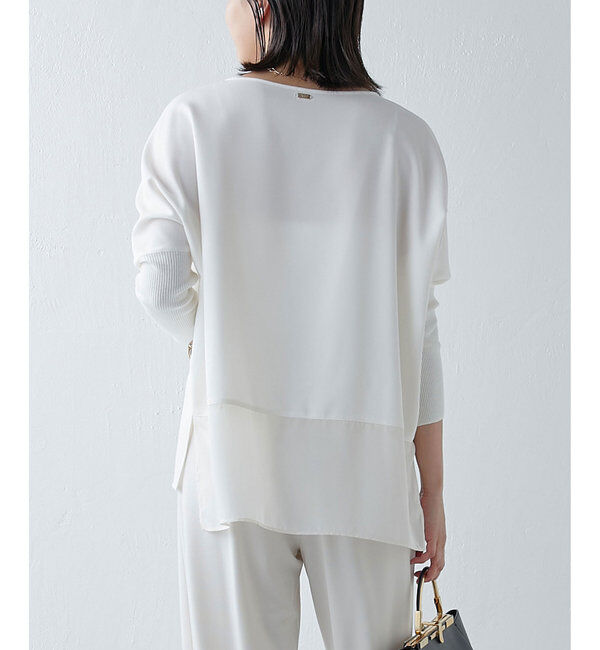  「《24AW》ジョーゼットコンビブラウス」|シャツ・ブラウス|