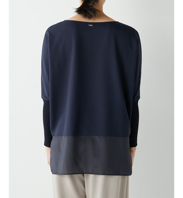  「《24AW》ジョーゼットコンビブラウス」|シャツ・ブラウス|