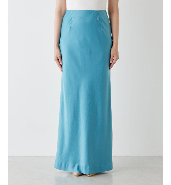  「サテンスリットスカート」|スカート|