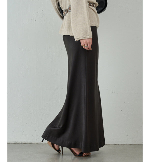  「サテンスリットスカート」|スカート|
