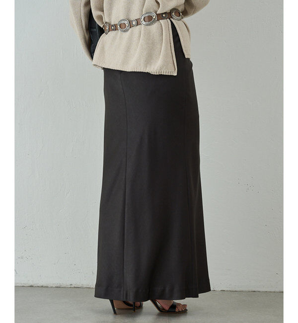  「サテンスリットスカート」|スカート|