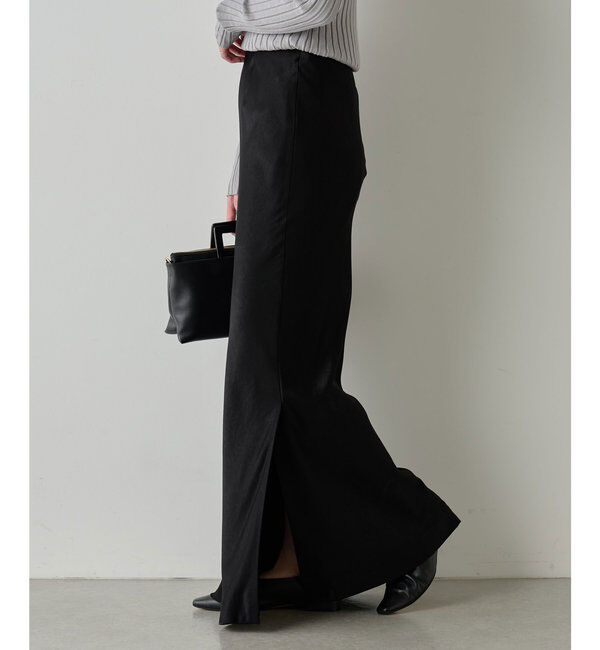  「サテンスリットスカート」|スカート|